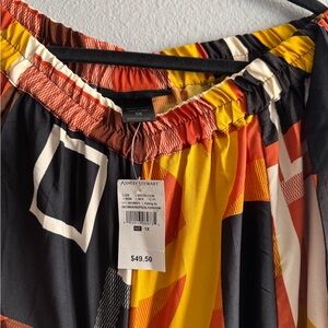 Ashley Stewart Colorful Abstract Skirt